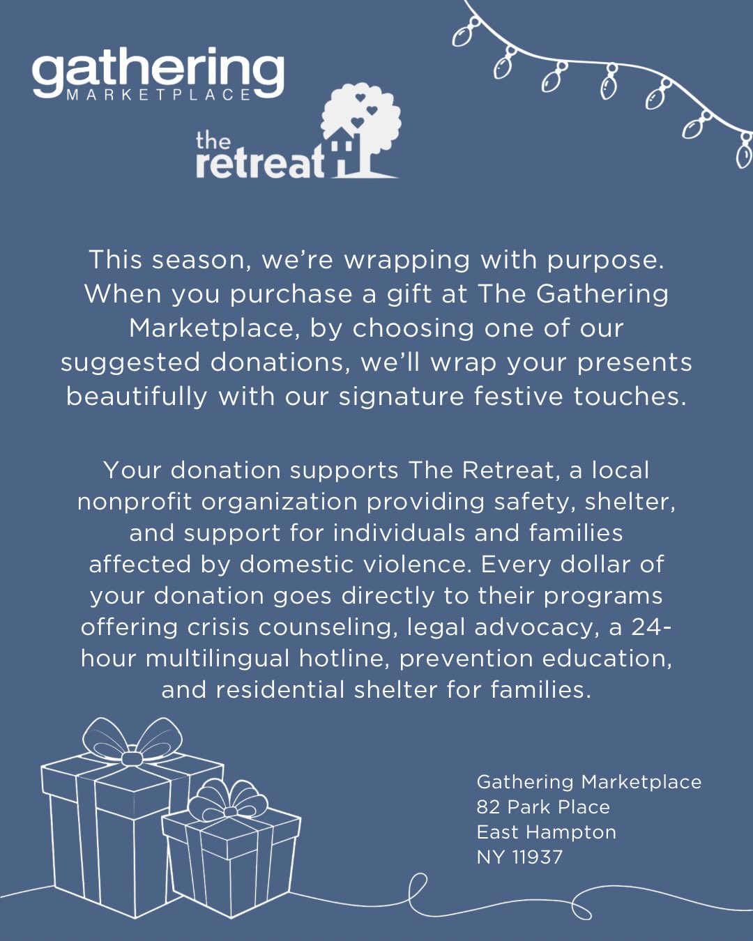 Wrapping with a purpose